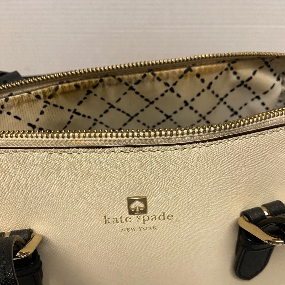 Kate Spade Cream Color Block Handbag - Picture 10 of 14